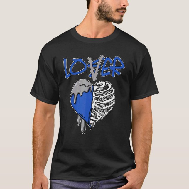 Camiseta Loser  Dripping Heart Retro Stealth 5s Matching (Frente)