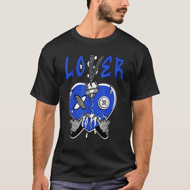 Camiseta Loser  Heart Dripping True Blue 1s Matching (Frente)
