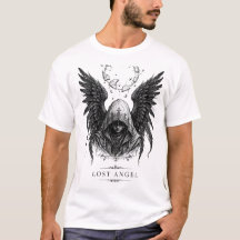 Camiseta LOST ANGEL - Asas de Anjo Gráfico Y2K Gót