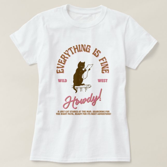 Camiseta lost cat (Frente do Design)