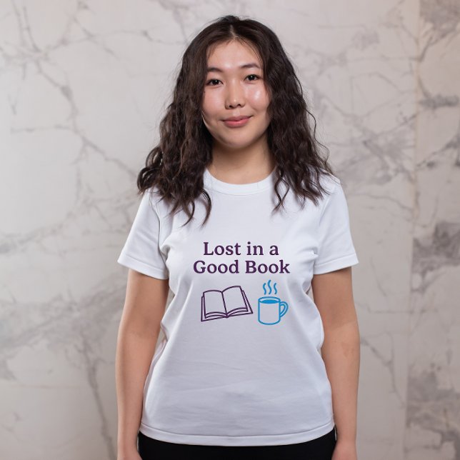 Camiseta Lost in a Good Book | Cozy Reading Vibes Minimalis (Criador carregado)