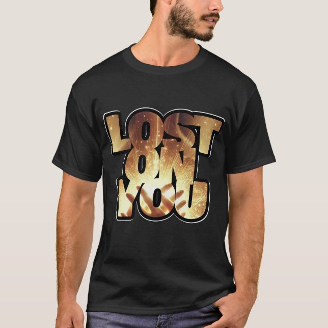 Camiseta Lost On You – Black T-Shirt (Frente)