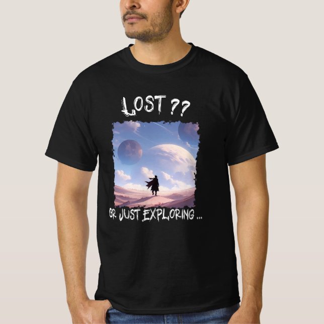 Camiseta Lost?? Or Just Exploring...Desert Camping (Frente)