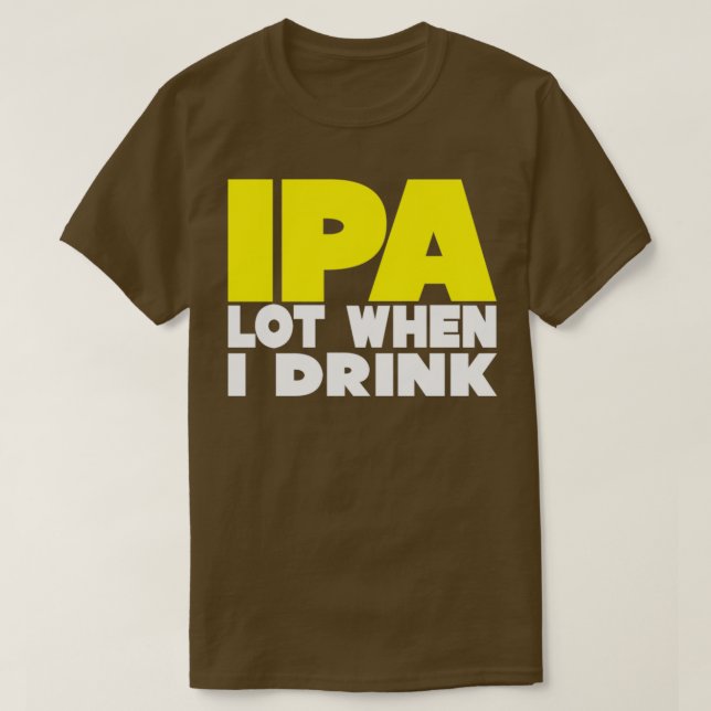 Camiseta Lote IPA quando eu bebo triblend (Frente do Design)