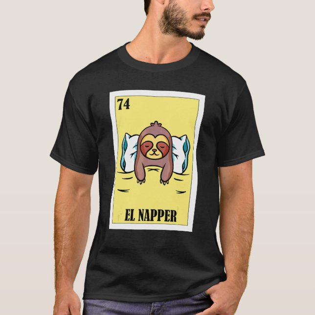 Camiseta Loteria Dormente Loteria Mexicana El Napper 2 (Frente)