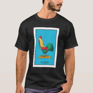 Camiseta Loteria El Pollo O Papel de Frango Loteria Mexica