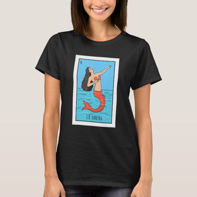 Camiseta Loteria La Mermaid A Placa Sereia Lotte Mexicana (Frente)