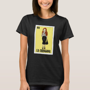 Camiseta Loteria Mexicana De Ruiva Vermelha (Lottery Mexica