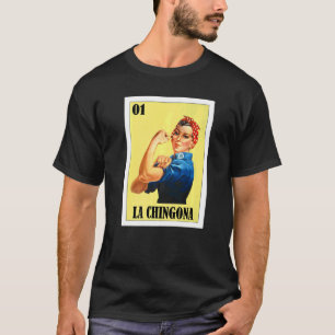 Camiseta Loteria mexicana do Bingo no México La Chingona
