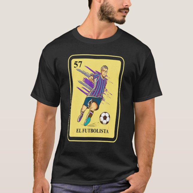 Camiseta Loteria Mexicana El Futbolista Tradicional Bingo C (Frente)