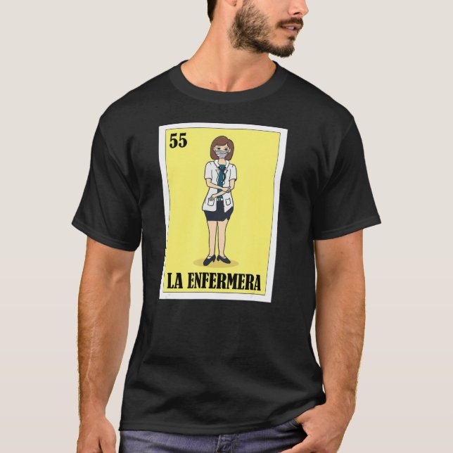 Camiseta Loteria mexicana La Enfermera  (Frente)