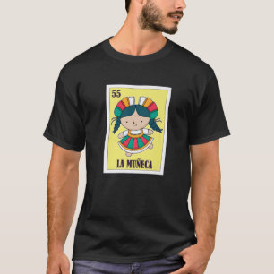Camiseta Loteria Mexicana La Muñeca, Cartão Bingo Doll Me