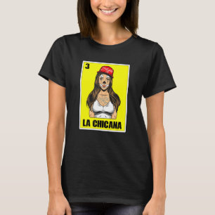 Camiseta Loteria Mexicana Para Mulheres Usa Chingona La Chi
