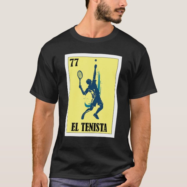 Camiseta Loteria Tênis Espanhola Bingo El Tenista Mexicano (Frente)