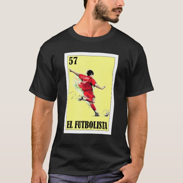 Camiseta Lotério Espanhol de Futebol Mexicano Bingo El Futb (Frente)