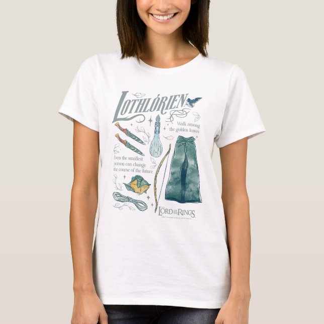 Camiseta LOTHLORIEN™ Watercolor Collage Graphic (Frente)
