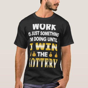 Camiseta Lottery Jackpot Millions Número da Loteria Scratch