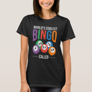 Camiseta Lottery Words Coolest Bingo Caller L