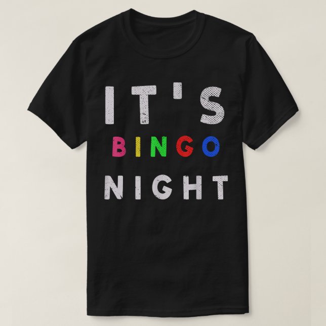 Camiseta Lotto Bingo Player Seu Bingo Night Jogo Hobby (Frente do Design)