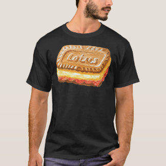 Camiseta Lotus Biscoff Cookie Sorvete Sandwich Watercolou