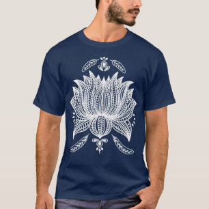 Camiseta Lotus Floral Mandala Zen Mediação Paz Namaste Y