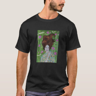 Camiseta Lotus Flower Water Lily Watercolor Mulher