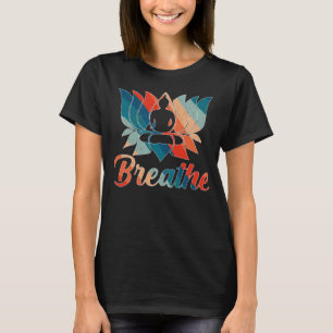 Camiseta Lotus Flower Yoga Respira Meditação Paz Amor W