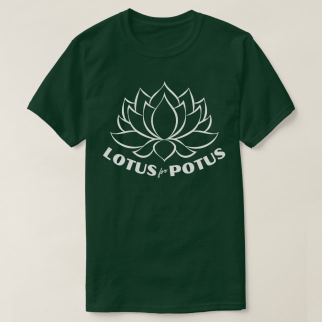 Camiseta Lotus for Potus Kamala 2024 (Frente do Design)