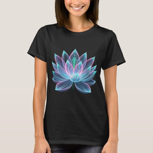 Camiseta Lotus Luminescente: Radiação Sanguínea (Frente)