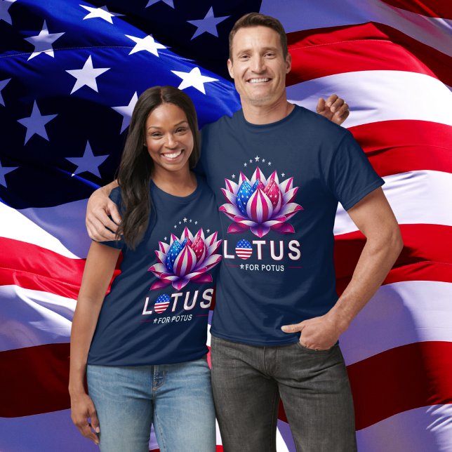 Camiseta Lotus para Potus Kamala Harris Trendy Lotus Potus (Criador carregado)