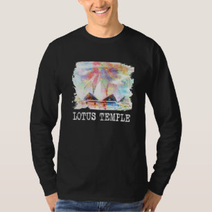 Camiseta Lotus Temple Nova Deli India Bah Faith House Of Wo