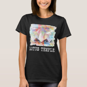 Camiseta Lotus Temple Nova Deli India Bah Faith House Of Wo