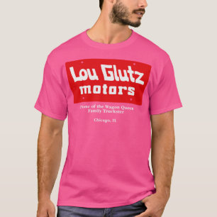 Camiseta Lou Glutz Motors chapa de matrícula de vintage Vac