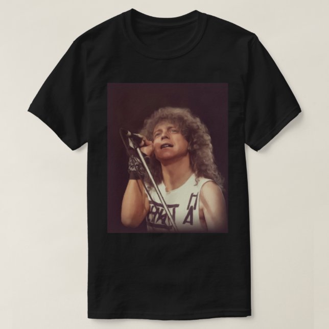 Camiseta Lou Gramm, Music Star Classic T-Shirt (Frente do Design)