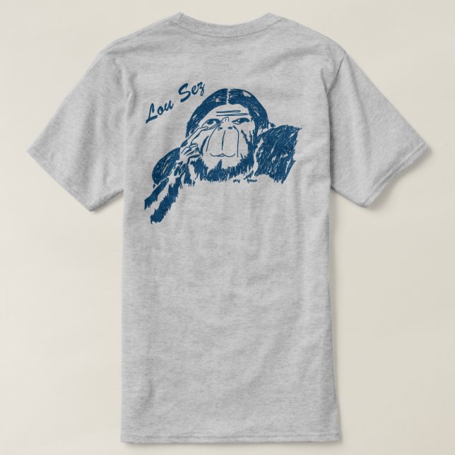 Camiseta Lou Sez (Verso do Design)