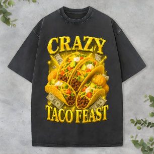 Camiseta Louca Festa Taco Retro Engraçado Amante C