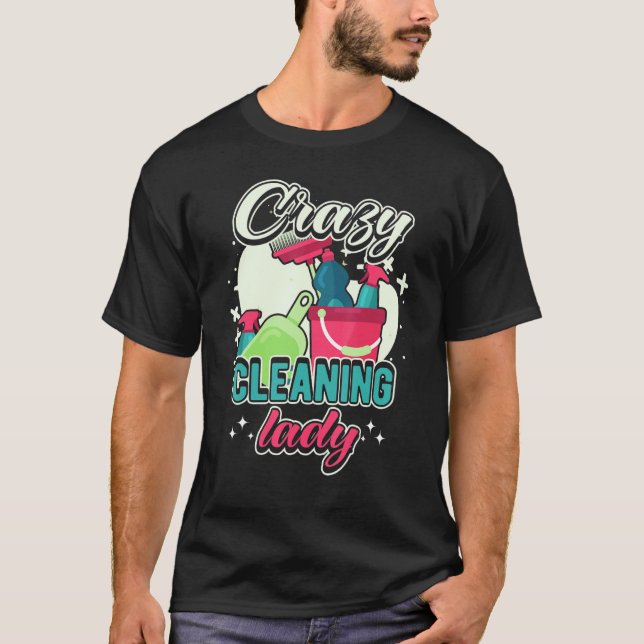 Camiseta Louca Limpeza Lady Agregação Casa C (Frente)