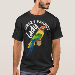 Camiseta Louca papagaio Lady Bird Tropical Summer Trip Vaca