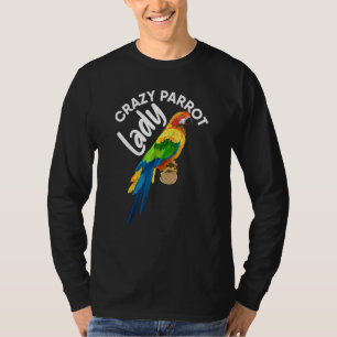 Camiseta Louca papagaio Lady Bird Tropical Summer Trip Vaca