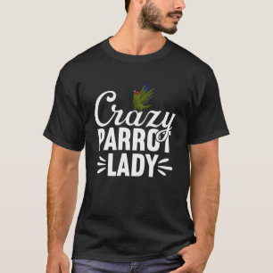 Camiseta Louca papagaio Lady Red coroada Kakariki