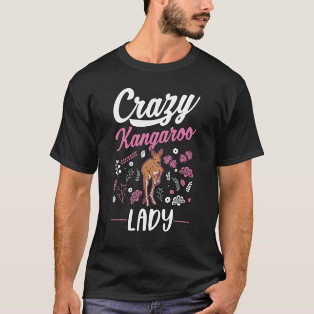 Camiseta Louca senhora de canguru australiana Kangaroo 1 (Frente)