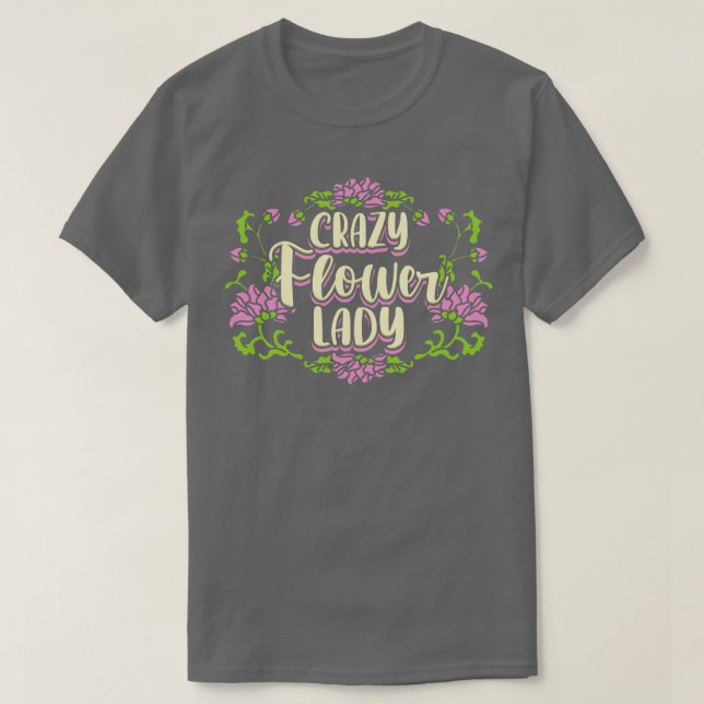 Camiseta Louca Senhora Flor (Frente do Design)