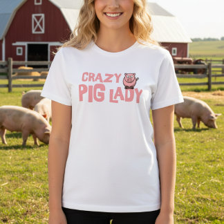 Camiseta Louca Senhora Porco