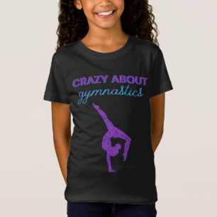 Camiseta Louca Sobre A Ginástica Purple & Aqua T-Shirt