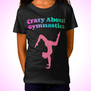 Camiseta Louca Sobre A Gymnética Manipulando A Fonte Com D