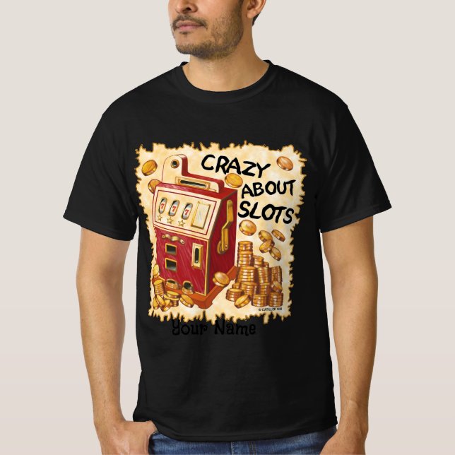 Camiseta Louca Sobre Slots (Frente)