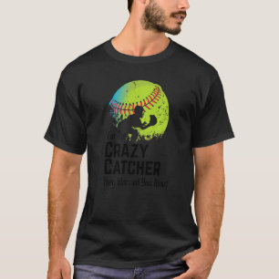 Camiseta Louco Apanhador Bastão e Bola Jogador Softbol Espo