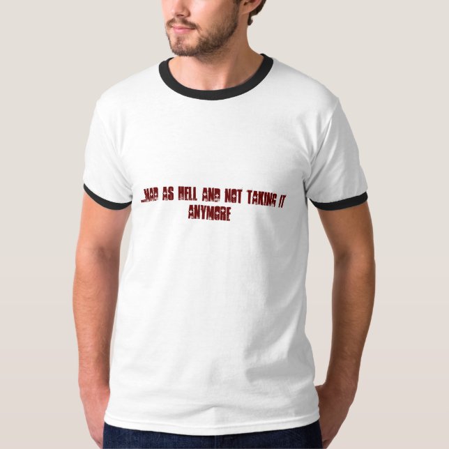 CAMISETA ….LOUCO COMO O INFERNO E A TOMADA DELE ANYMORE (Frente)