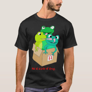Camiseta louco como uma caixa de sapos