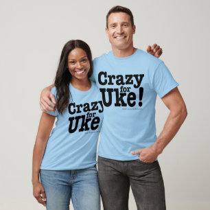 Camiseta Louco para a parte superior longa da Capa de UKE